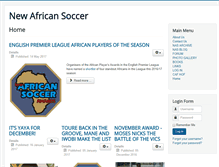 Tablet Screenshot of newafricansoccer.com